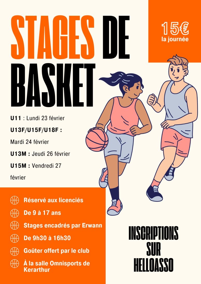 ⛹️ Stage de perfectionnement des vacances d'Hiver